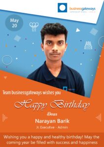 Narayan Barik Birthday Template