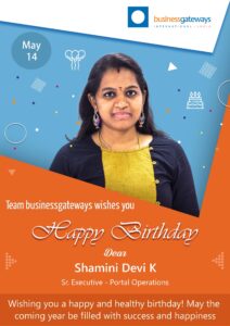 Shamini Devi K Birthday Template