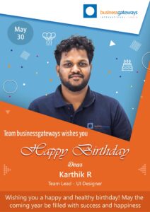 karthi R Birthday Template