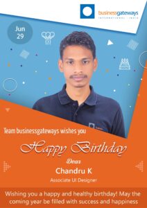 CHANDRU K Birthday Wish