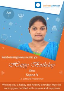 SAPNA V Birthday Wish