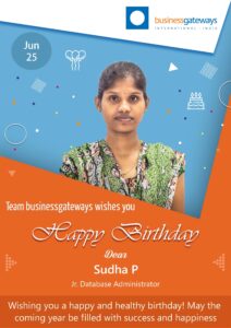 Sudha Birthday Wish